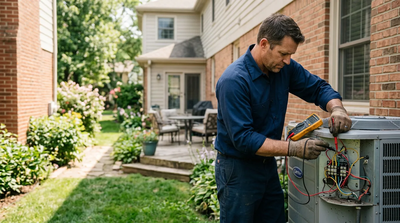 HVAC technician working near Lynchburg, SC
